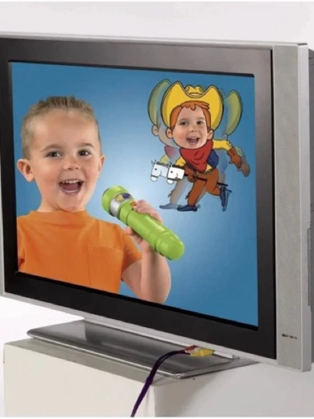 Fisher-Price MyToon TV Kids Microphone & Projector Toy - Blue & Lime